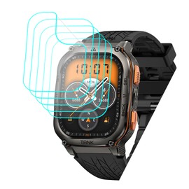 Futanwei for KOSPET Tank M3 Ultra Smart Watch Screen Protector 1.96" [5 Pack] HD Clear Soft PET Film [Anti-Fingerprint] [Anti-Scratch] [Bubble Free] Compatible for KOSPET Tank M3 Ultra GPS Smart Watch