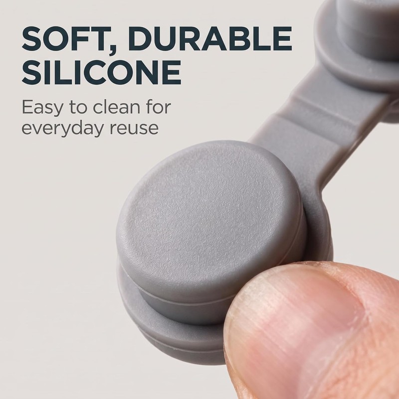 10Pcs Grey Universal Silicone Sealing Bottle Straw Hole Grommets Stopper