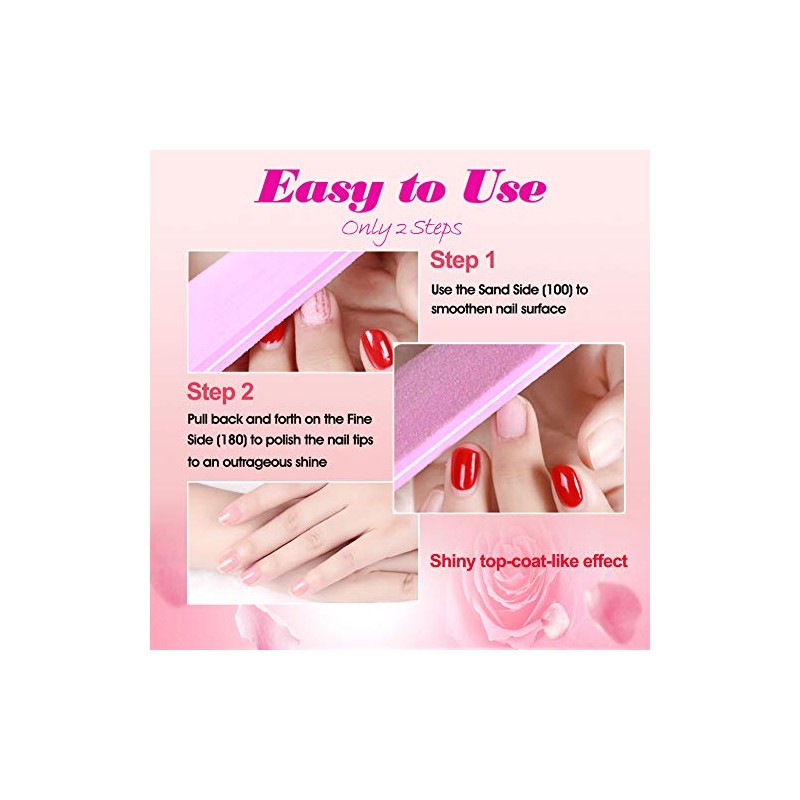 Nail Files and Buffers for Nail Art Care, Lima de