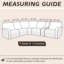 Arfntevss Sectional Recliner Couch Covers Velvet Washable Corner Sectional Sofa Cover for Reclining Couch Stretch Soft Thick L Shape Recliner Slipcover Set (5 Seat with 1 Console Cover, Navy Blue)