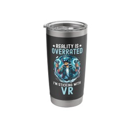 VR Games Video Game Player Gaming Gamer Virtual Reality Stainless Steel Insulated Tumbler