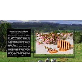 Puhoi Honey Ltd New Zealand 100% Pure Manuka Honey Mono Floral MGO 400+ 250g (8.8oz)