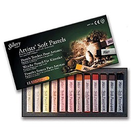 Mungyo Gallery Soft Pastel Squares Cardboard Box Set of 12 - Earth Tones