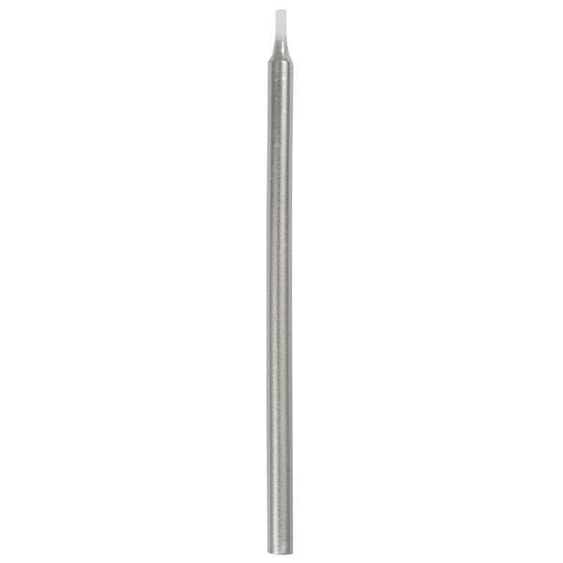 Metallic Silver Birthday Candles 5", 12 Ct.
