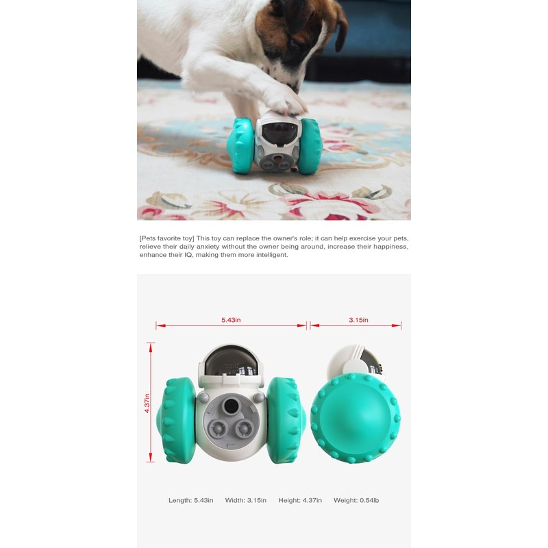 Interactive Pet Food Dispenser Toy for Dogs and Cats, Treat