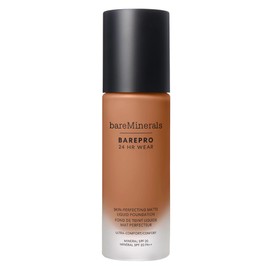 bareminerals Barepro 24HR Wear Matte Liquid Foundation Mineral SPF 20, Full Coverage Foundation Makeup for Mature Skin, Oil-Free, Vegan