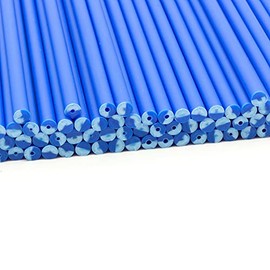 Plastic Lollipop Sticks - 89mm x 4mm Pack of 50 (Blue)