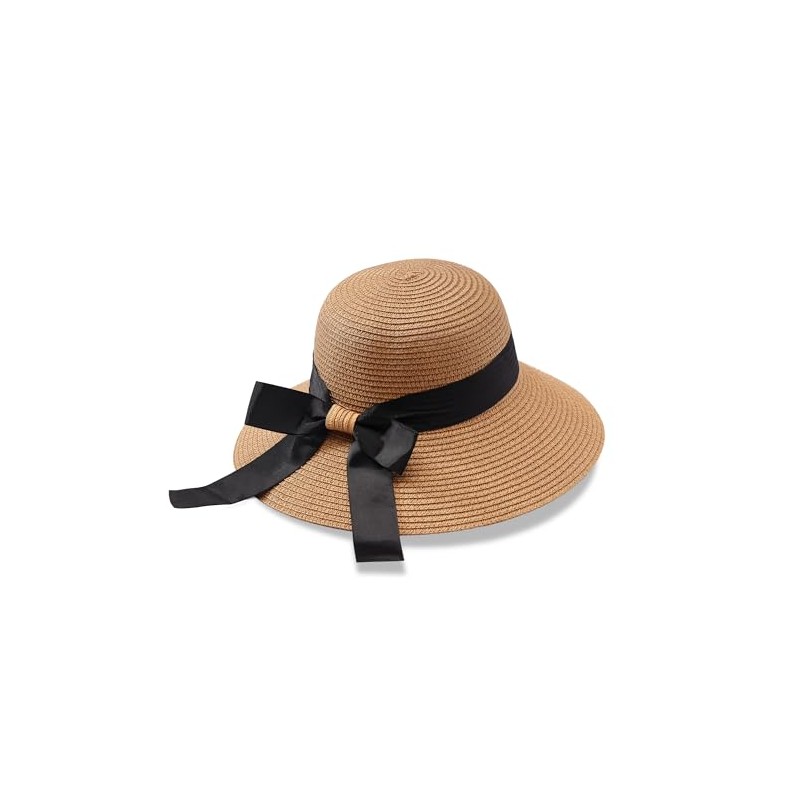 Manfnee Beach Hat for Women Large Straw Wide Birm Summer