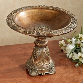 Touch of Class Giacinta Decorative Victorian Style Centerpiece Bowl | Ornate Gold and Bronze