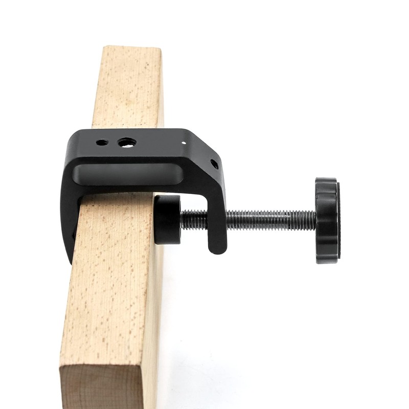 QWORK Universal C-Clamp for Desk Mount - 4-Pack Heavy Duty
