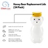 CLEARVIEW CONTAINERS Honey Bear Replacement Lids (38mm Yellow Flip Top
