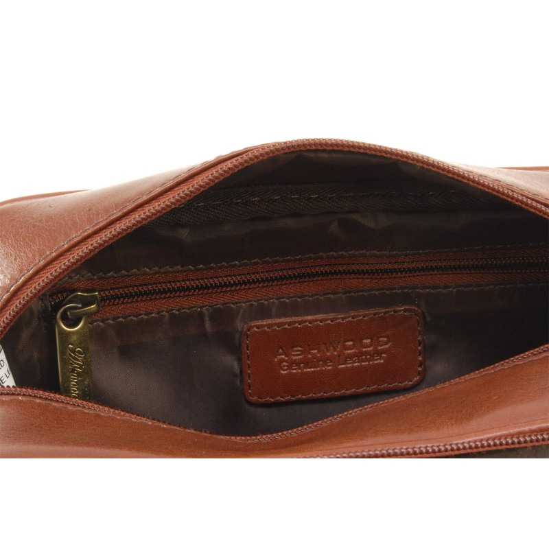 ASHWOOD - Men's Wash Bag/Shaving Bag/Travel Toiletry Bag - Genuine