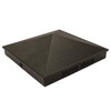Nuvo Iron Pyramid Post Cap Black, 8" x 8"