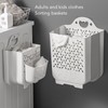 Collapsible Hanging Laundry Basket PP Wall Mounted Collapsible Laundry Hamper