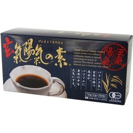 Black Fried Brown Rice Coffee, Genki Yo Ki no Moto, 0.07 oz (2 g) x 36 Packets