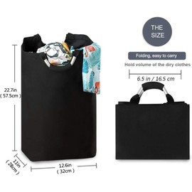 Gbuzozie Video Game Controller Black Background Large Laundry Hamper Gaming Theme Storage Basket Toys Clothes Organizer Bin For Home Bathroom Bedroom Dorm Nursery, 60l