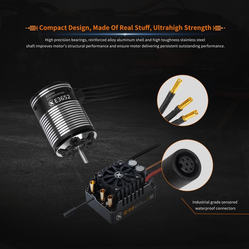 XC E3652 & E10 Sensored Brushless Motor and ESC Combo