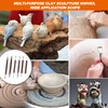 Clay Sculpting Modelling Tools, 6pcs Wax Carving Engraving Tools Pottery