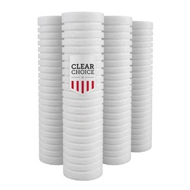 Clear Choice Sediment Water Filter 5 Micron 10 x 2.50" Water Filter Cartridge Replacement 10 inch RO System DEV9109-08, AP110, 4-Pk