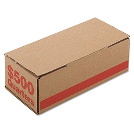PM™ Company Coin Boxes, Quarters, $500.00, Bundle Of 50