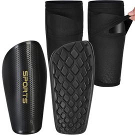 Men's Football Shin Pads, Non-Slip Shin Pads for Adults, Youth, Lightweight Football Shin Pads with Socks, Shin Guard, Eva Foam Prevents Calf Injuries