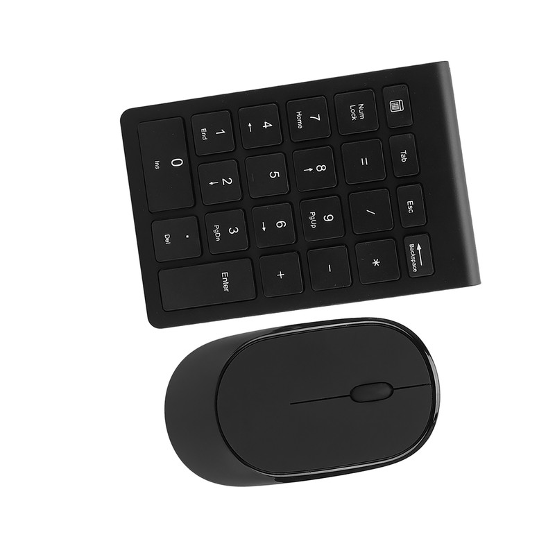 2.4G Wireless Ultra-Thin 22-Key Switch-Free Digital Keyboard Wireless Mouse Set