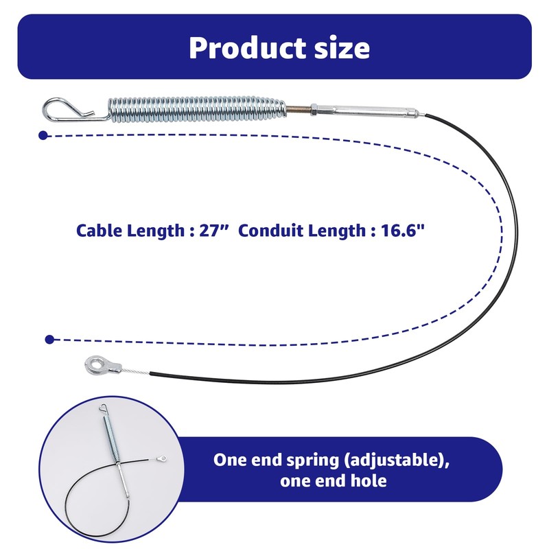 Sousery 06900438 Upper Traction Replace Auger Cable Compatible with SNO-Tek