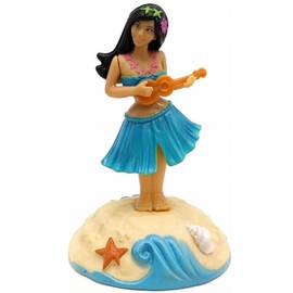 Essivox Solar Powered Dancing Hula Girl Dashboard Decoration, Car Interior Ornament, Desktop Figure with Shaking Head Motion