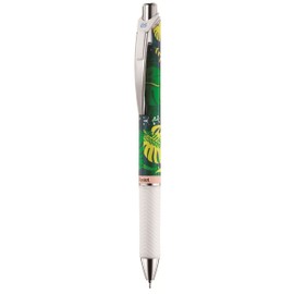 Pentel Energel BLN75 Kawaii Tropic Tropical Dream, Retractable Gel Rollerball Pens, Fine Tip 0.5 mm, Black Ink, Pack of 12