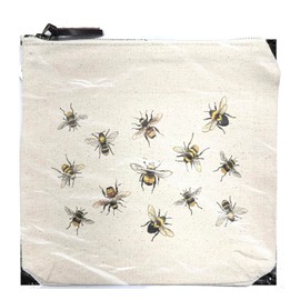 Mary Lake-Thompson Canvas Zipper Pouch (Bees)