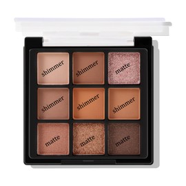 Boobeen Nude Eyeshadow Palette - Matte and Shimmering Makeup, Highly Pigmented Creamy Eyeshadow Powder, for a Neutral Look, Long-Lasting (09#)