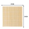 2 Pcs Sushi Mat, 9.5 x 9.5 Inch Natural Sushi