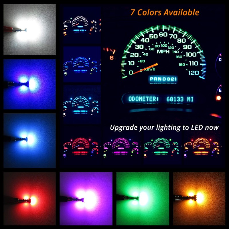 WLJH Super Bright Blue Great Looking Instrument Panel Gauge Cluster
