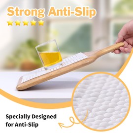 Shelf Liners for Kitchen Cabinets Non Adhesive Shelf Liner Paper Non-Slip Thickened Drawer Liner Easy to Clean for Tool Box Refrigerator with Knife and Tape Measure, Gold Geometric, 23.6 x 354.3 in