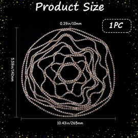 GORGECRAFT Rhinestone Beaded Caps Headpieces Vintage Crystal Head Chain Wedding Bridal Flapper Bling Headband 20s Layered Hair Jewelry Light Gold Boho Hair Accessories for Women Party Prom Costume