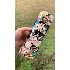 Tumbler Goku DBZ Tumbler 20oz Cup Mug Hot Cold Drinks w/ Lid Straw Stainless