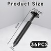 36Pcs 3 Inch Vinyl Shutter Fasteners Strongest Plastic Shutter Screws