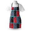 Lunarable Fruits Apron, Groceries Strawberries Raspberries and Berries Baskets Farmers