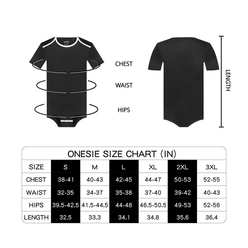 Landofgenie Men's Onesie Short Sleeve One-Piece Pyjamas for Men Leotard
