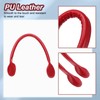 sourcing map 2Pcs PU Leather Bag Handle, 16.34" Handbag Straps