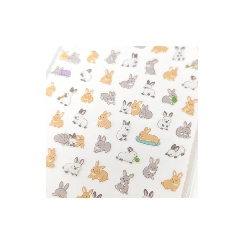 Petit Fuwa Sticker [Rabbit] Animal Cute 81875