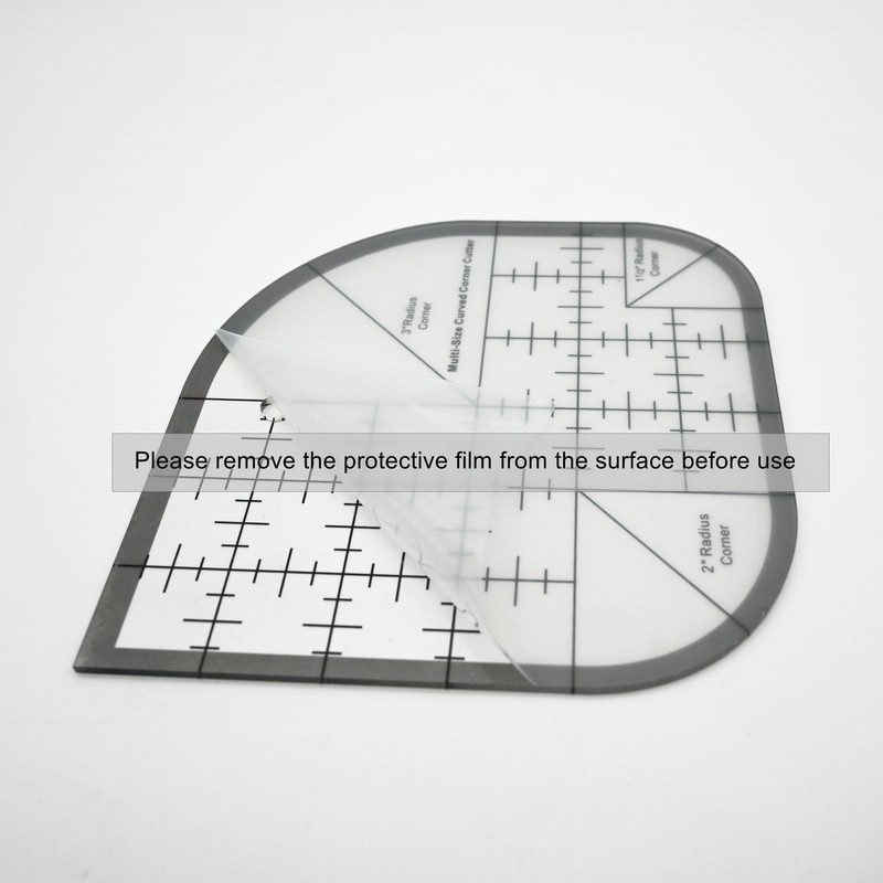 Curved Corner Cutter Ruler, Quilt Ruler, Sewing Patchwork Template for