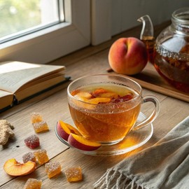 Total Tea SIimming Detox Tea Caffeine Free - 25 Day Detox - Weight l0ss for women with Chamomile, Hibiscus Tea & Ginger Root for Colon Cleanse – Natural Herbal Ginger & Peach Fruit Tea for Digestive Health