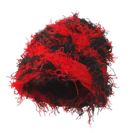 Beanie Women's Winter Hats Fuzzy, Bobble Hat Wool Hat Warm Hat Women Men Knitted Hats Women Winter Pom Pom Beanie Hat Distressed Knitted Beanie Black Hat Women Gift Christmas, red