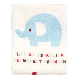 Bath Towel, 3.5 x 3.5 inches (90 x 90 cm), Elephant, Made