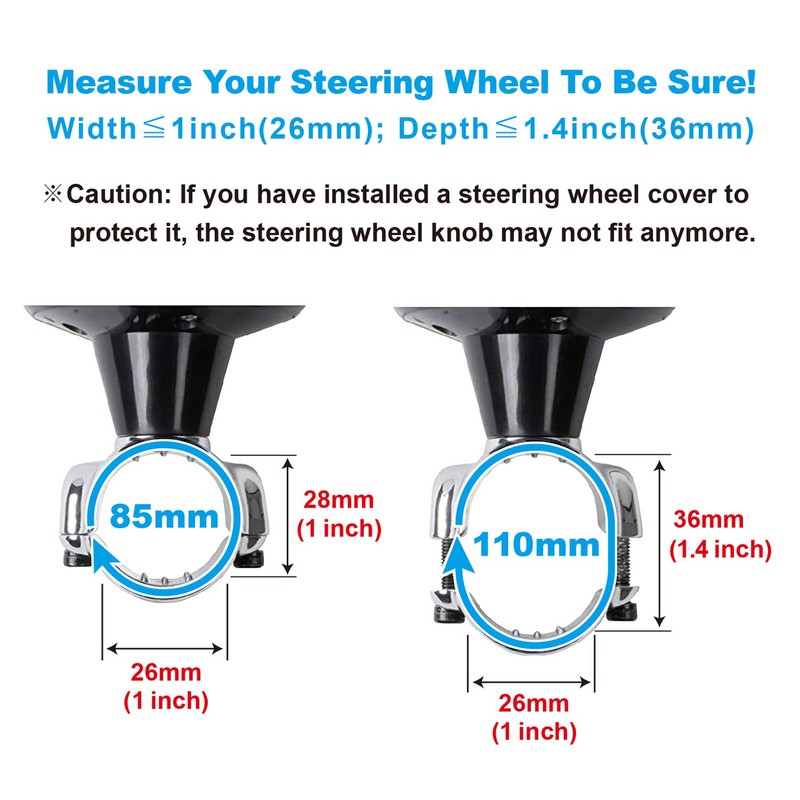 Hypersonic Car Power Handle Spinner Steering Wheel Knob in