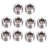 10pcs 304 Stainless Steel Pipe Fitting Plug Head Male Thread