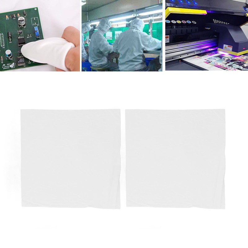 100Pcs 1 Pack Microfiber Cleanroom Wipers Dust Free Cleaning Cloths