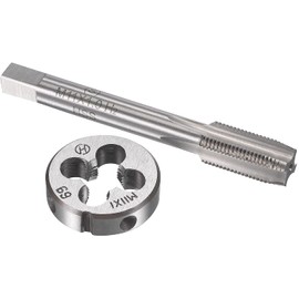HUAZHICHUN 1PC M11×1.0mm Tap and Die Set,Metric HSS Tap and Die Set Right Hand Tap