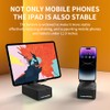 CYBORIS Foldable Phone Stand with Speaker, Wireless Bluetooth Speaker with